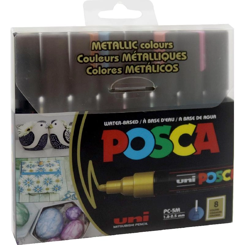 Uni-Ball Metallic Color Set - Assorted Color Round Tip