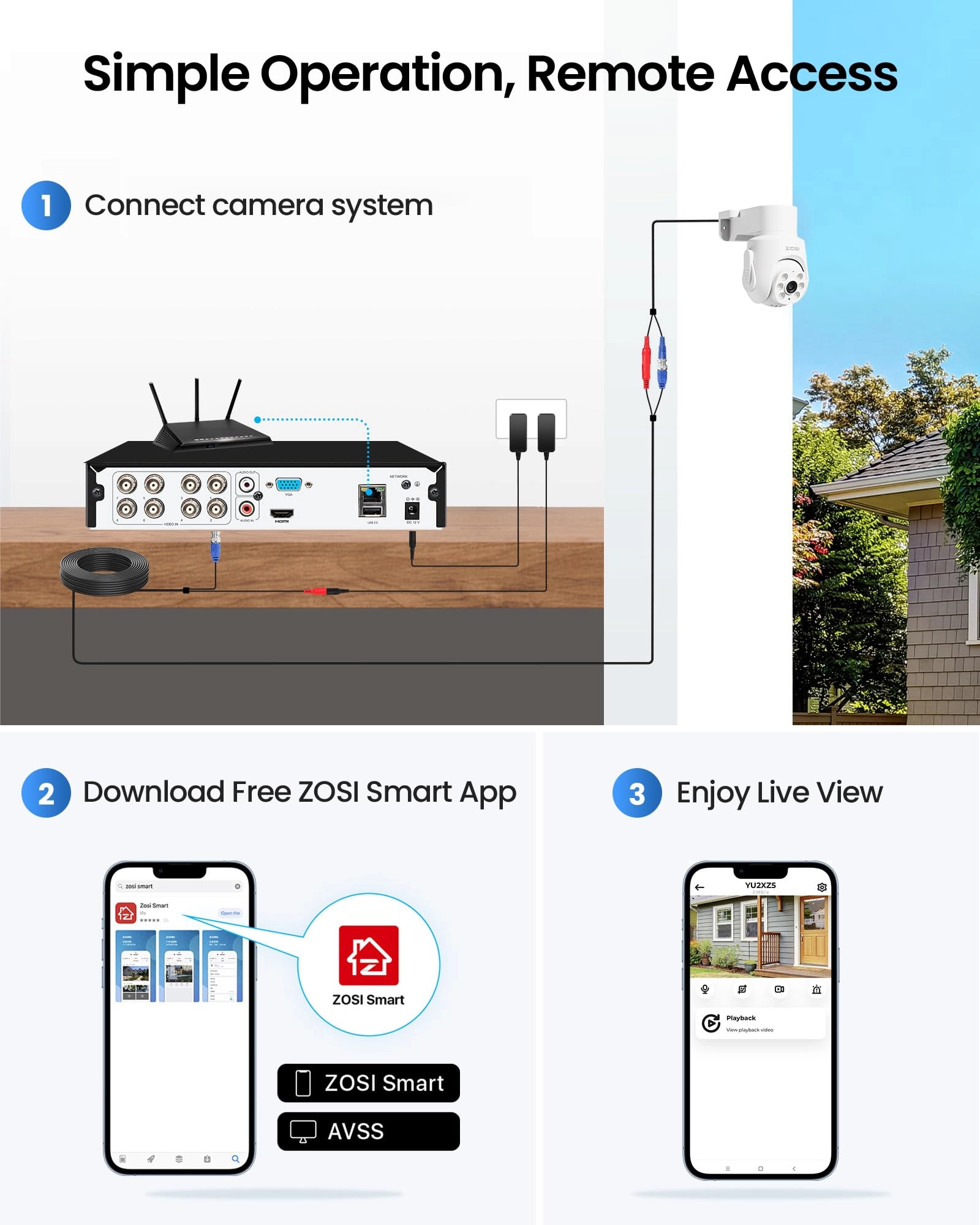 Wired Security Camera System - 8pcs 8CH 5MP