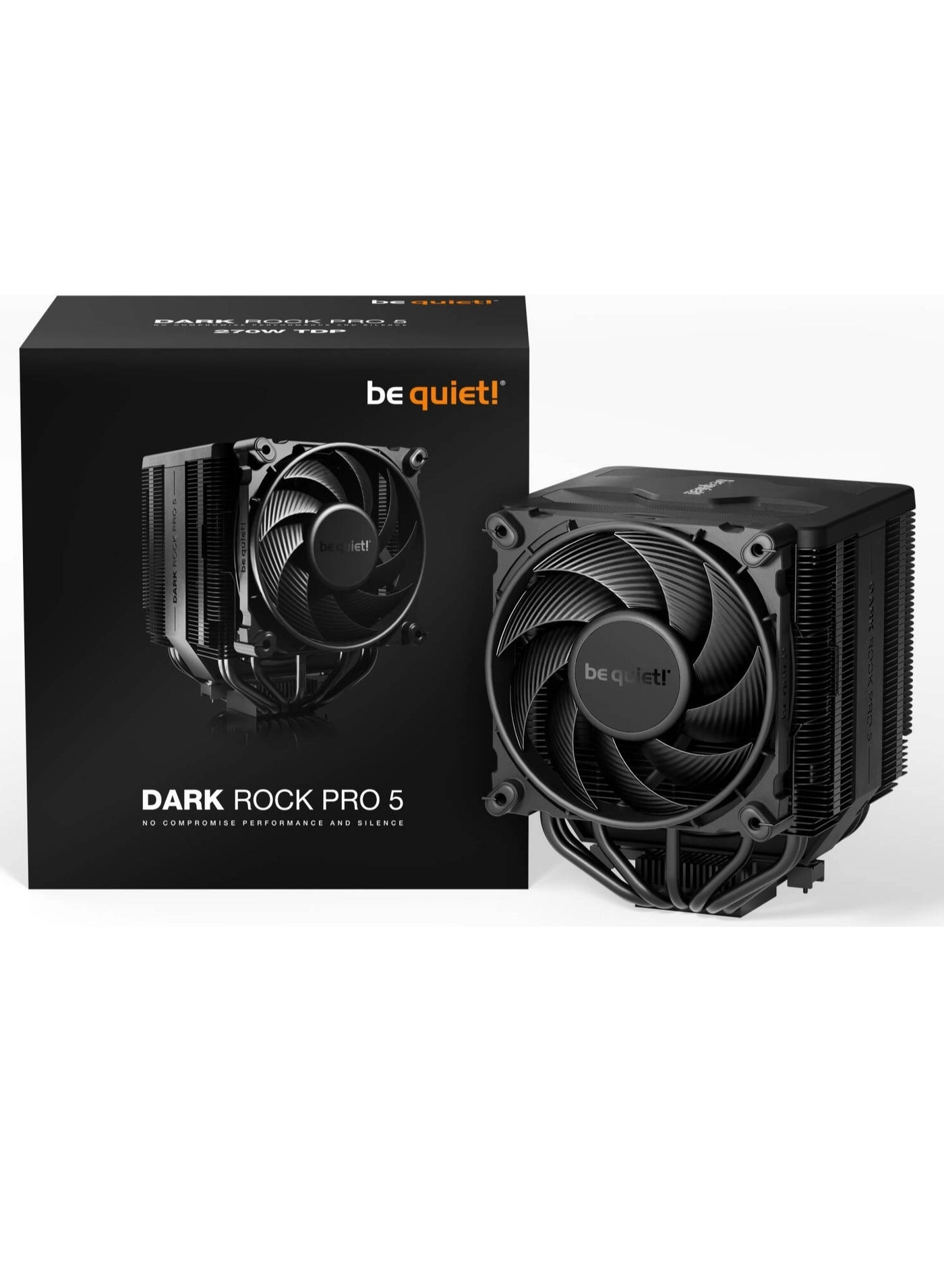 Dark Rock Pro 5 - 7 high-performance copper heat pipes Silent Wings PWM fans Speed Switch