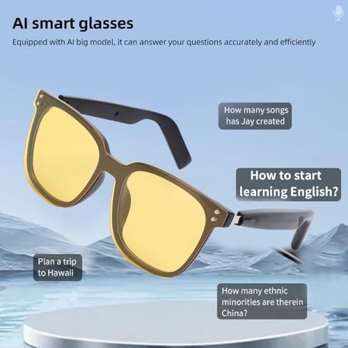AI Translation Smart Glasses - Real Time Translation Microphone Speaker