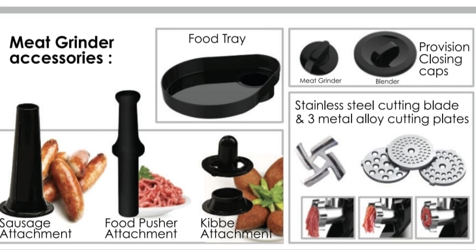 Multifunction Food Processor Mixer - 6.5L