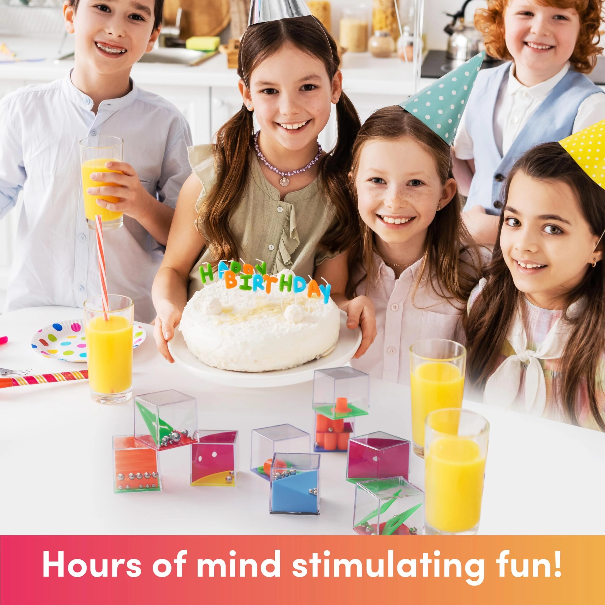 Brain Teaser Puzzle Cubes - 28 Pack Kids