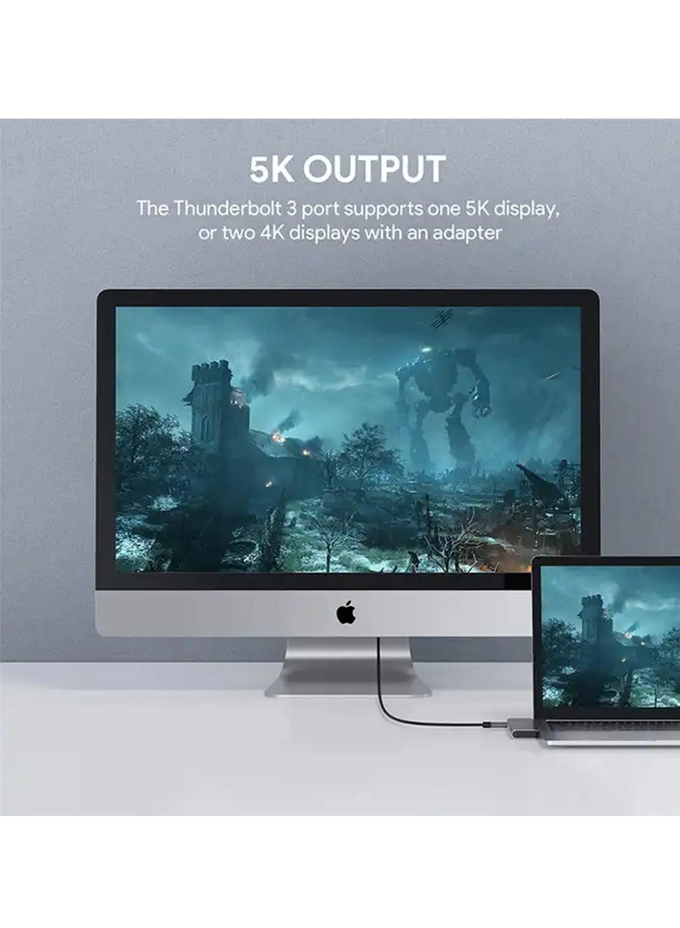 Duel USB C Hub - Thunderbolt 3 7-in-1 4K HDMI