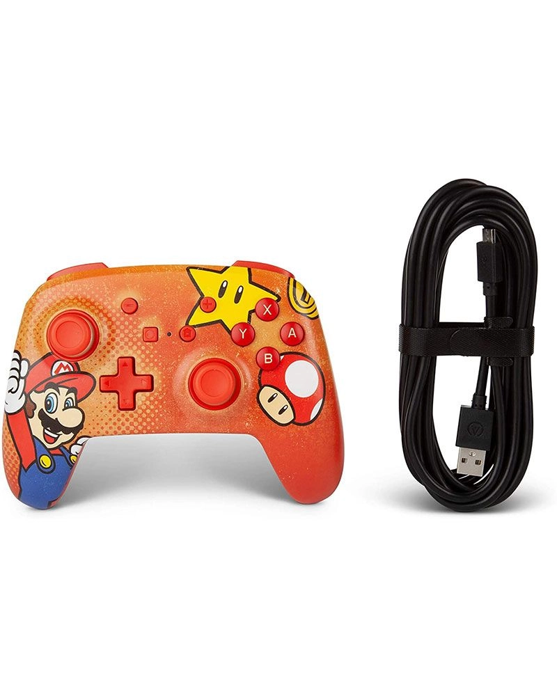 Mario Vintage Enhanced Wired Controller - red Switch