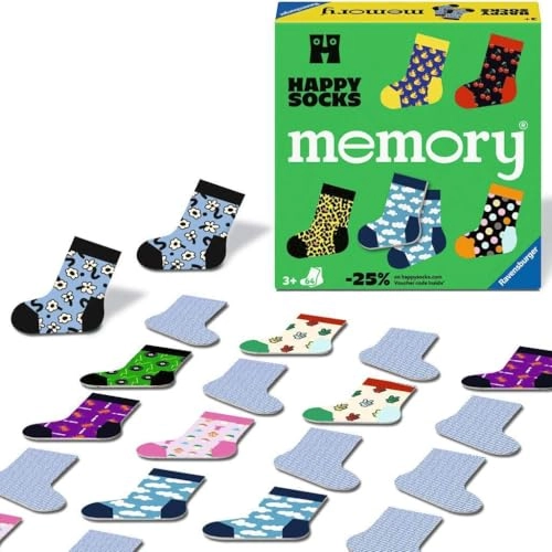 memory Happy Socks - 3 Jahre