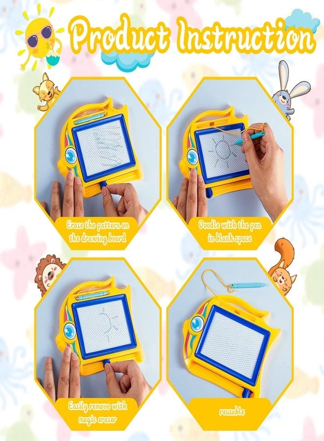 Mini Magnetic Drawing Board - 24 Pcs