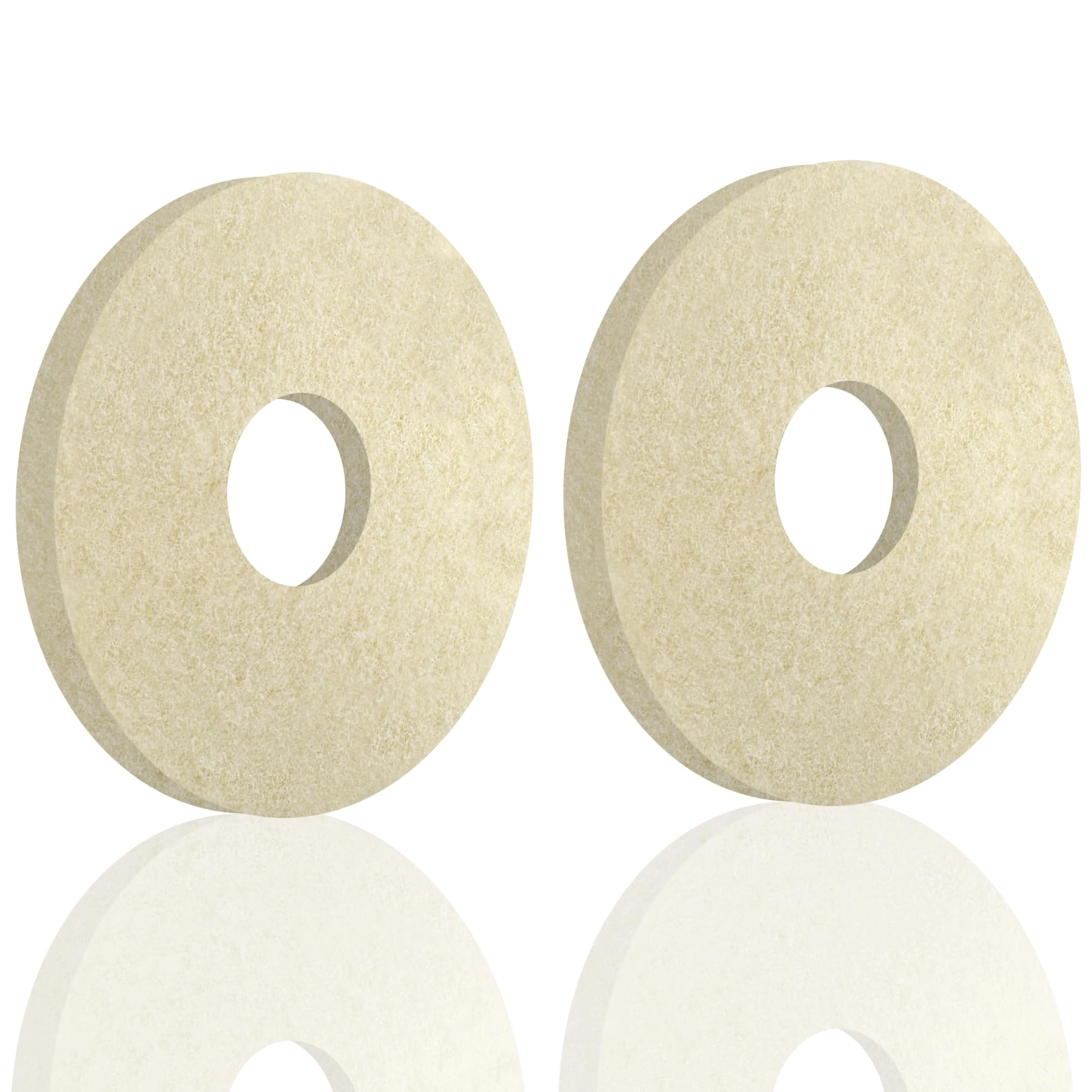 Orbiter Pad 437.051 - 12" 2-Pack White fit for Oreck 550MC