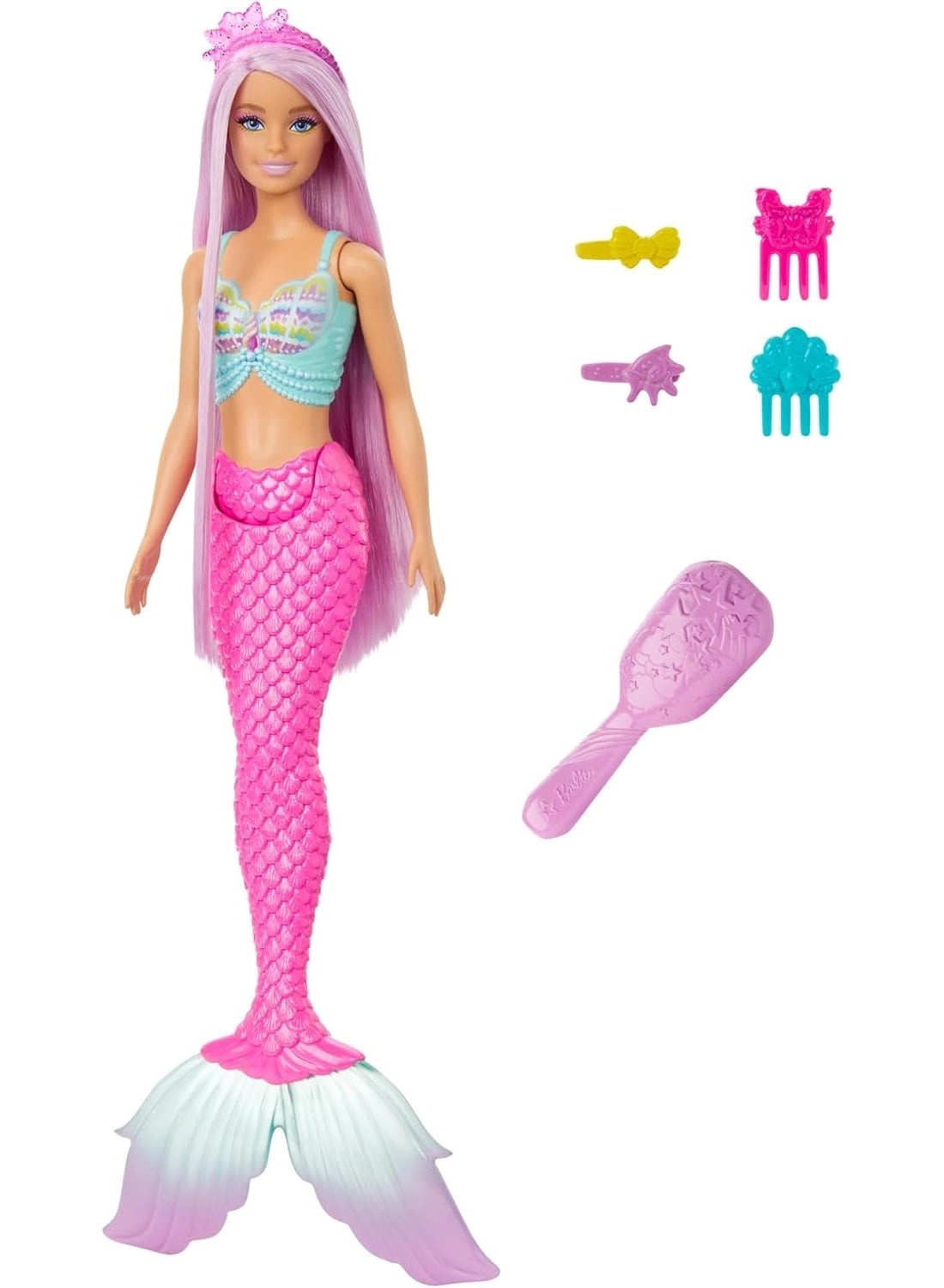 Mermaid Doll - 7-Inch-Long Fantasy Hair Accessories Ages 3+