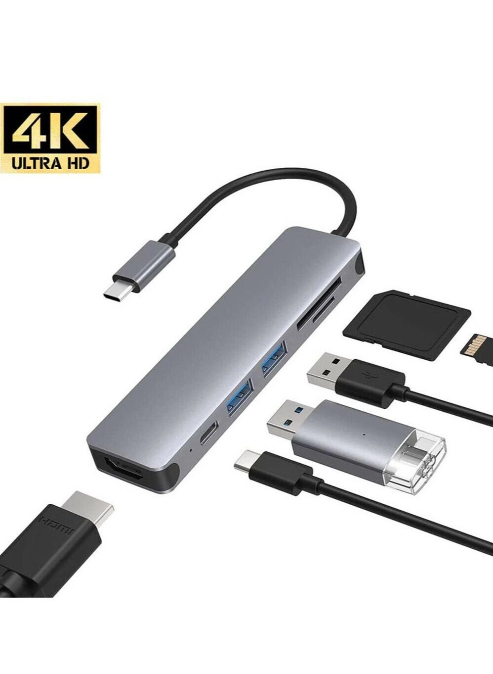 USB-C Hub - 6 in 1 4K
