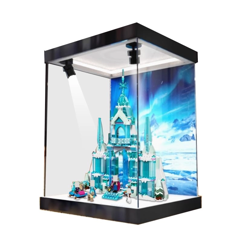 Clear Acrylic Display Case (43244) - 33x20x40cm High Bottom+background