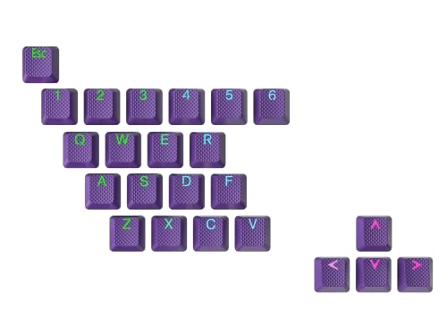 Rubber Keycap Set - OEM Profile Pistachio 23 Keys
