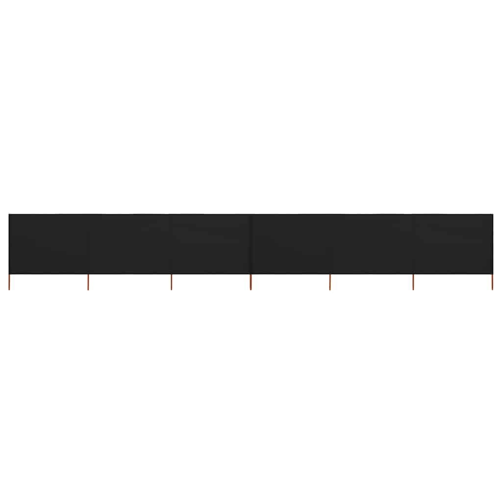 mokuyary 6-panel Wind Screen - 800x160 cm Black