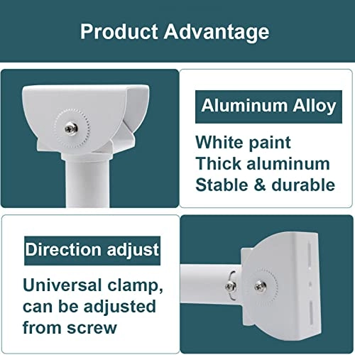 L-shaped duckbill wall bracket - 500mm 38mm Aluminum