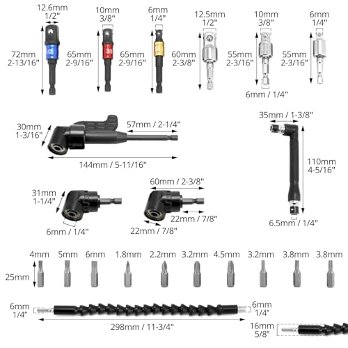 Angle Wrench Set - 20 pieces 105°