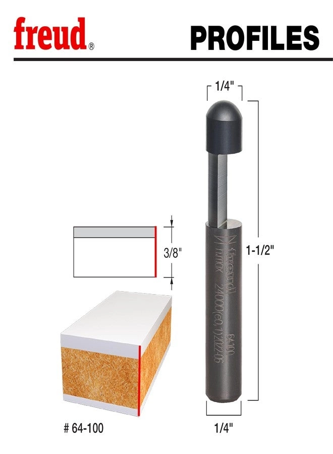 Solid Carbide Flush Trim Bit - 1/4" Diameter 1/4" Shank