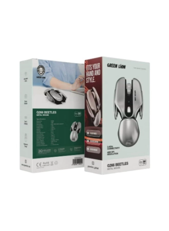 G266 Beetles Metal Mouse - Wireless