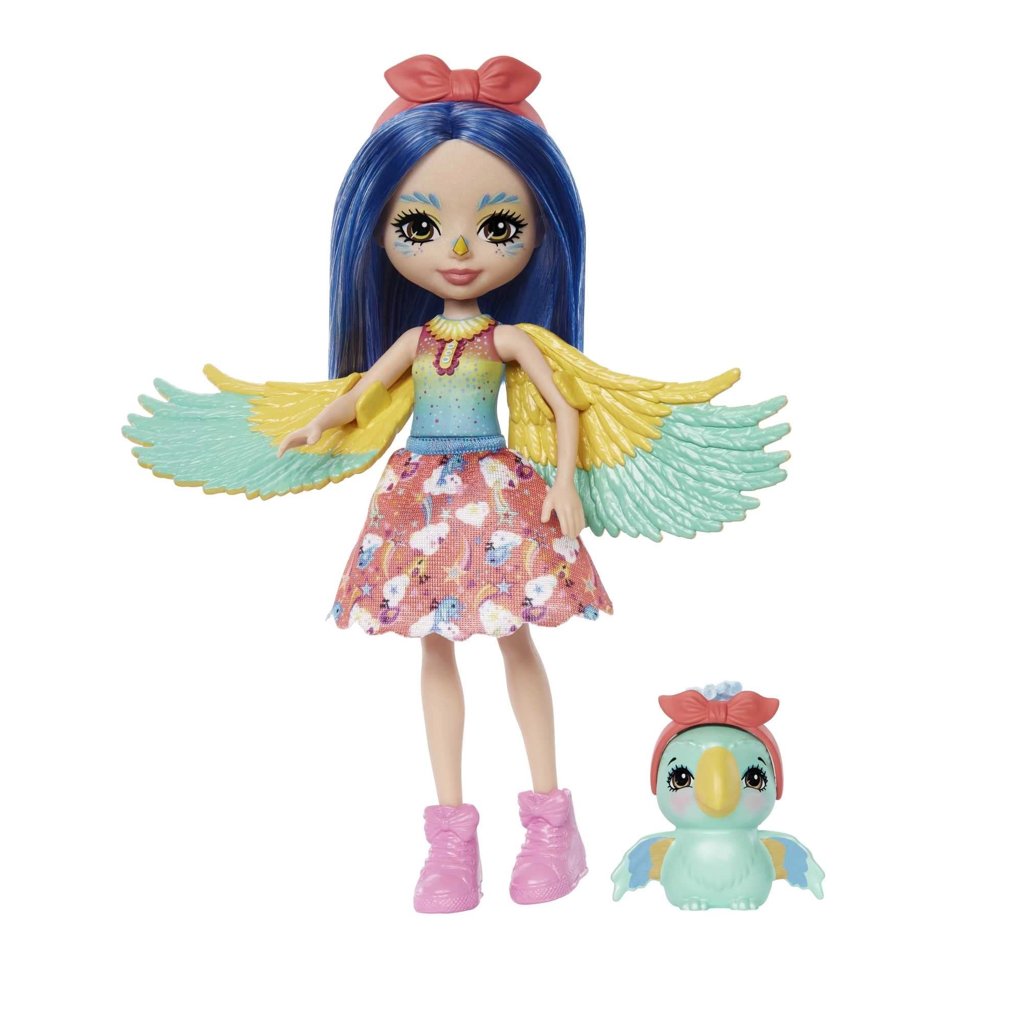 Mattel Prita Parakeet Doll - approx. 15 cm + Flutter Doll