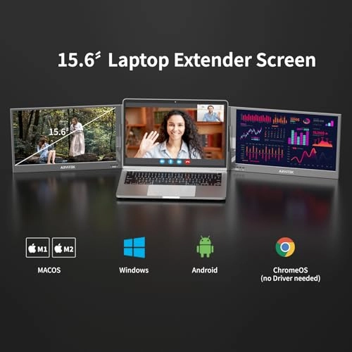 15.6 Inch Triple Monitor - 1080P USB-C
