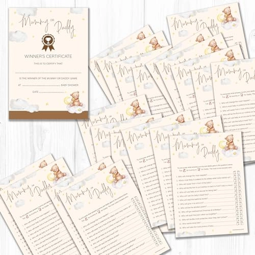 Mummy or Daddy Baby Shower Game - 20