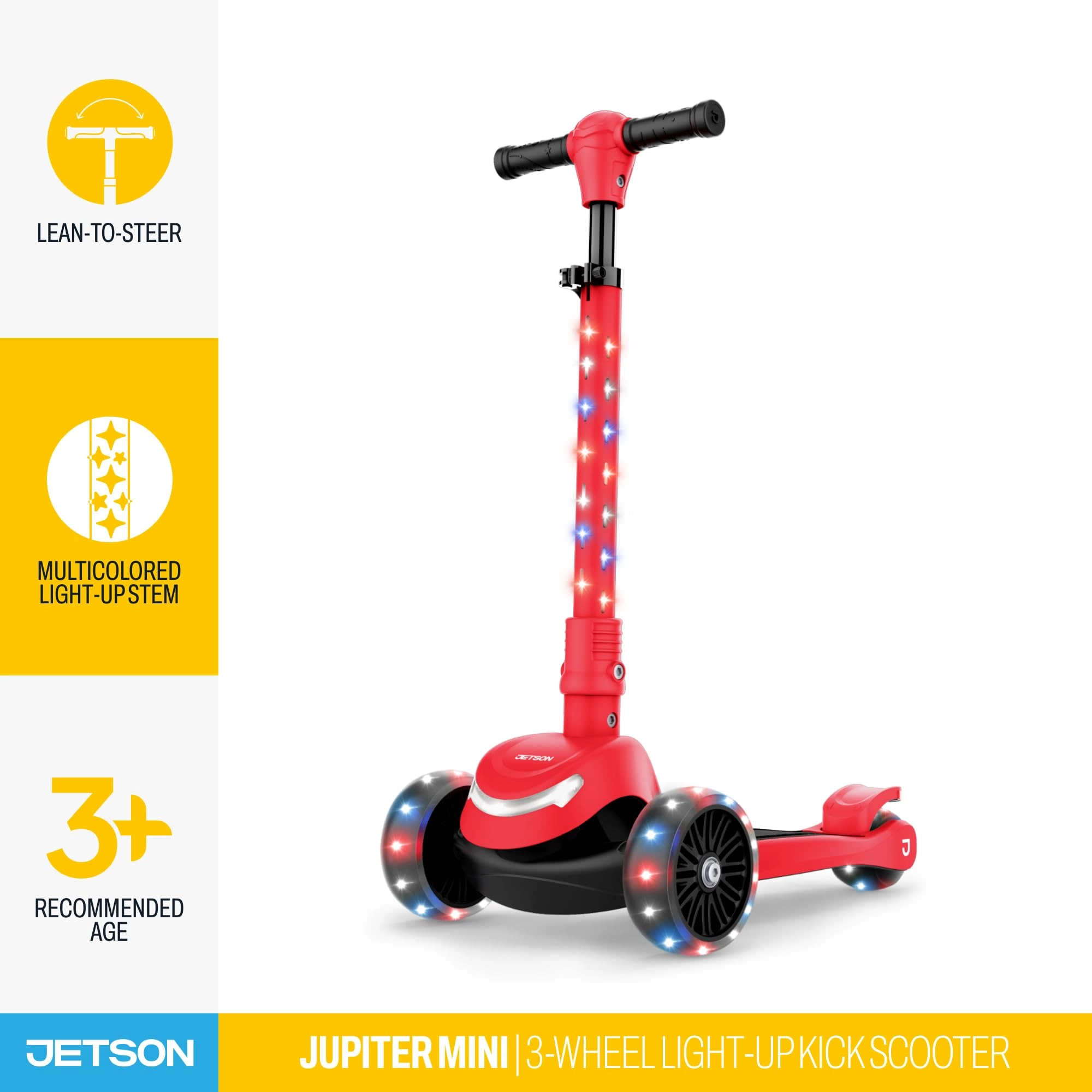 Jupiter Mini - 3-Wheel Foldable LED
