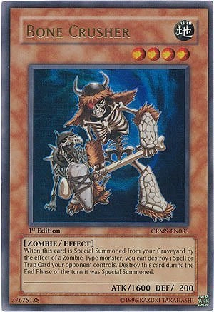 Yu-Gi-Oh! Bone Crusher - Crimson Crisis - 1st Edition (CRMS-EN083)
