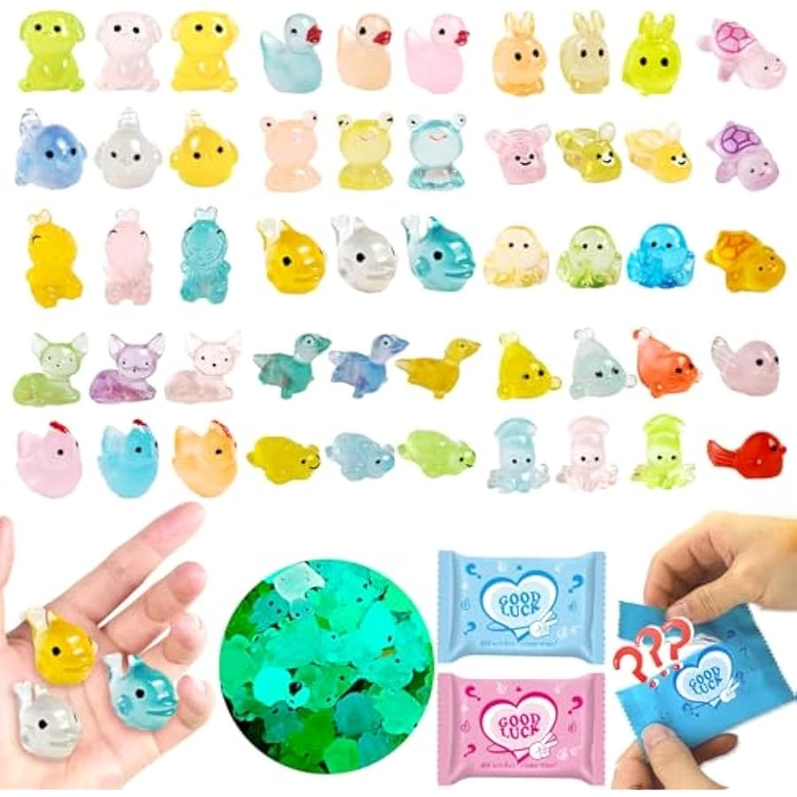 Generic Mini Resin Animals - 50 Pcs