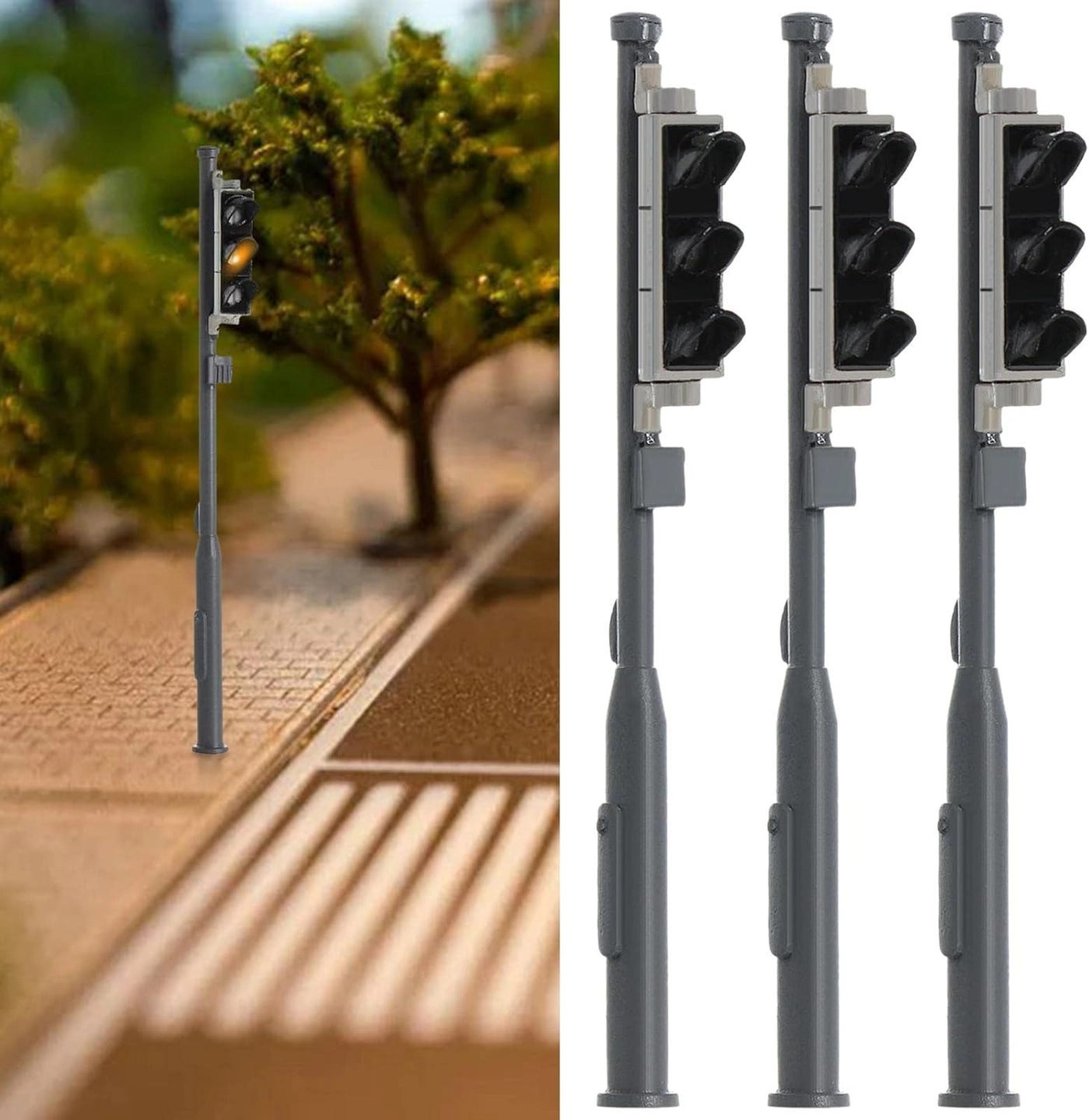 Model traffic light - 3 Pieces 1 to 72 OO Scale