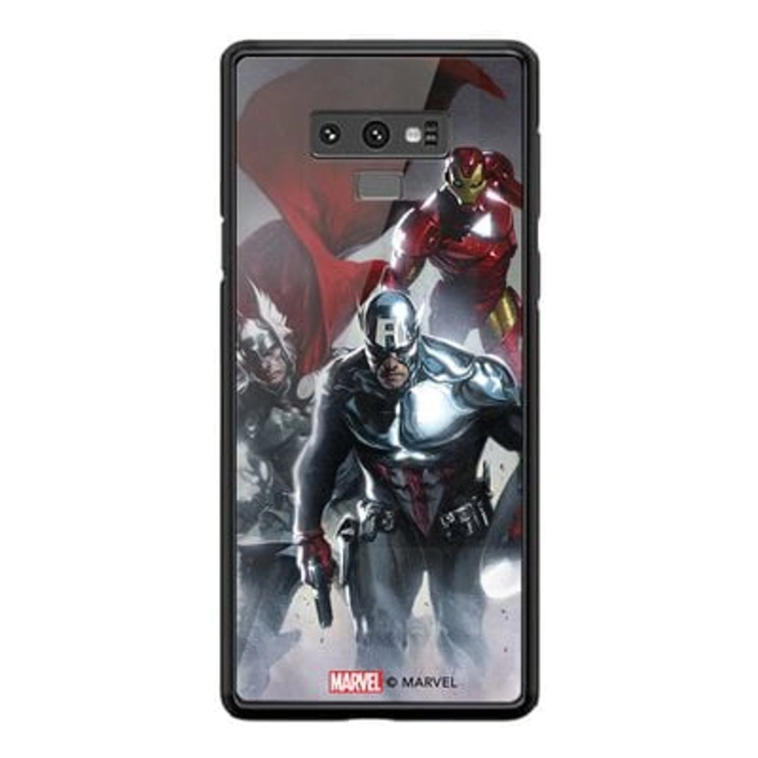 Wackylicious Avenger'S Best Trio Samsung Note 9 Cover - TPU Bumper Case + Tempered Glass Back Back Case for Galaxy Note 9