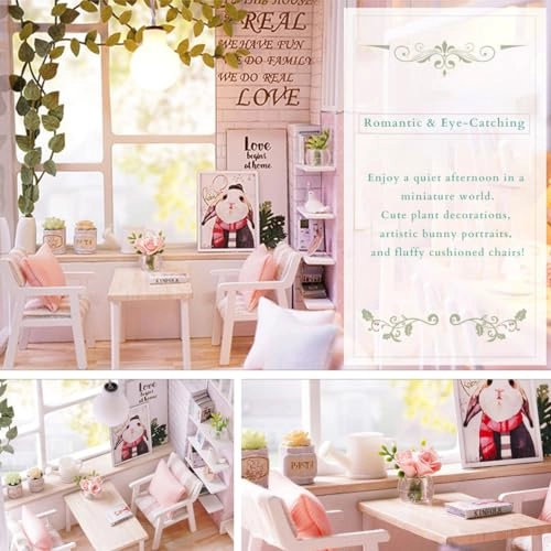 Miniature Dollhouse Kit - Pink 1:24