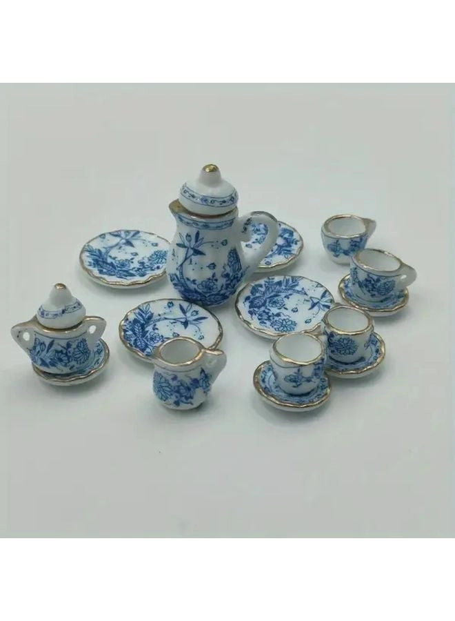 Generic Miniature Tea Set - cherry porcelain