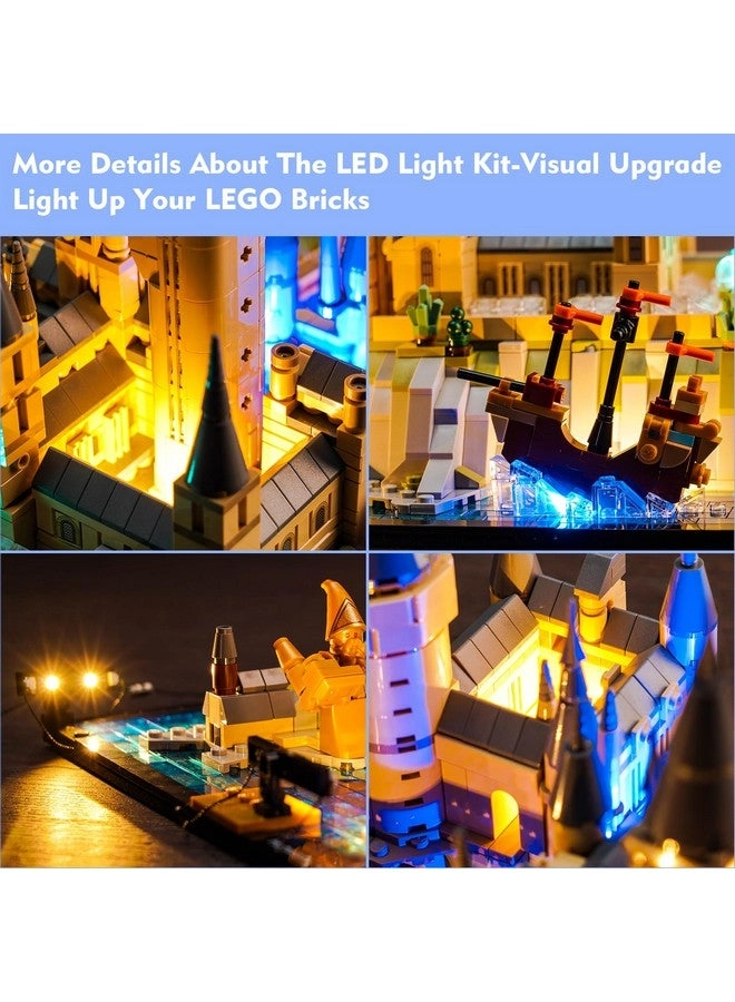 Vonado Lego Hogwarts Castle And Grounds (76419) Led Light Kit - Lights Only Compatible With 76419