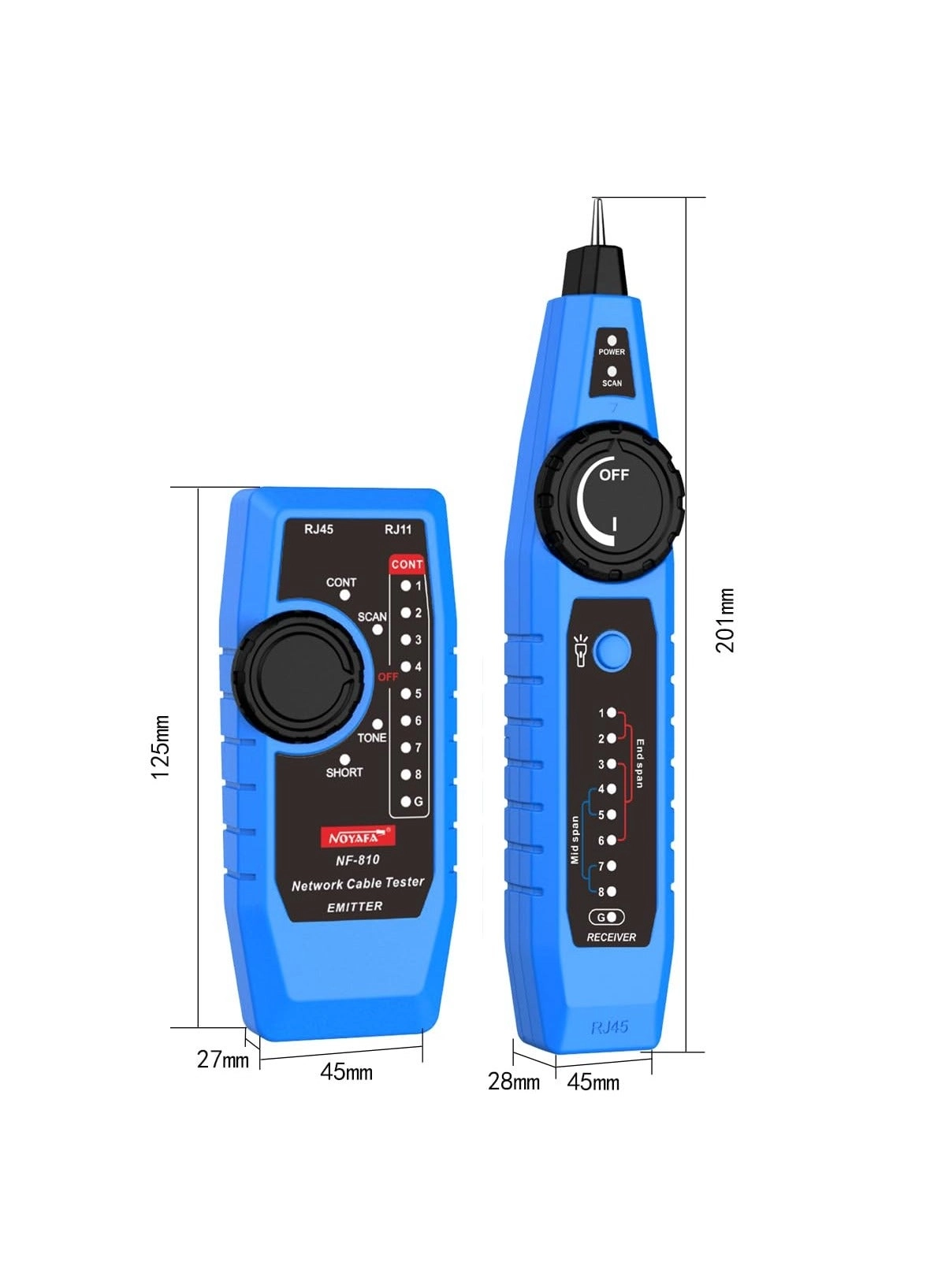 NF-810 - RJ11 RJ45 PoE