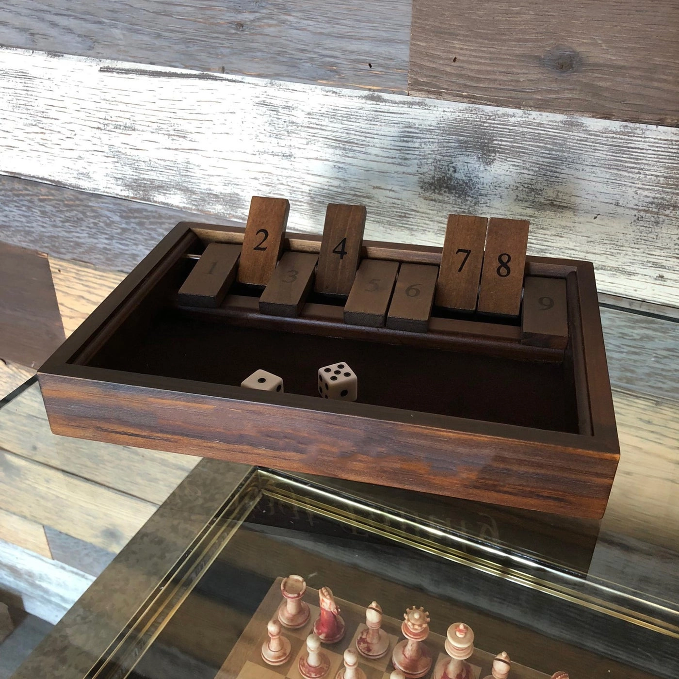Shut The Box - Walnut Stain