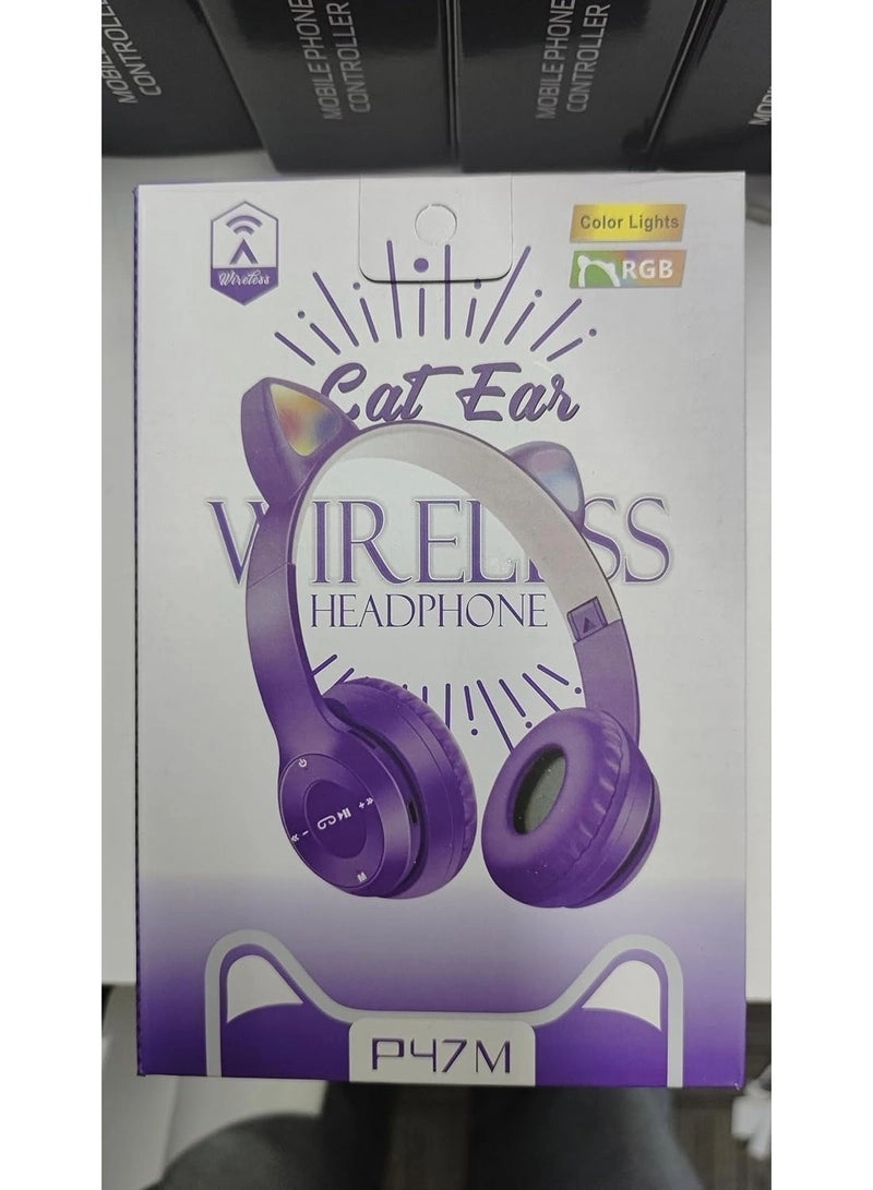 Cat Ear LED Wireless Headphone
