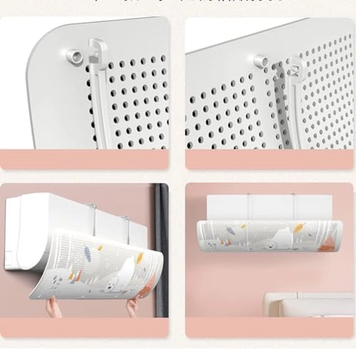 Air Conditioner Deflector - White 29.8 × 9.3 × 9.3 cm