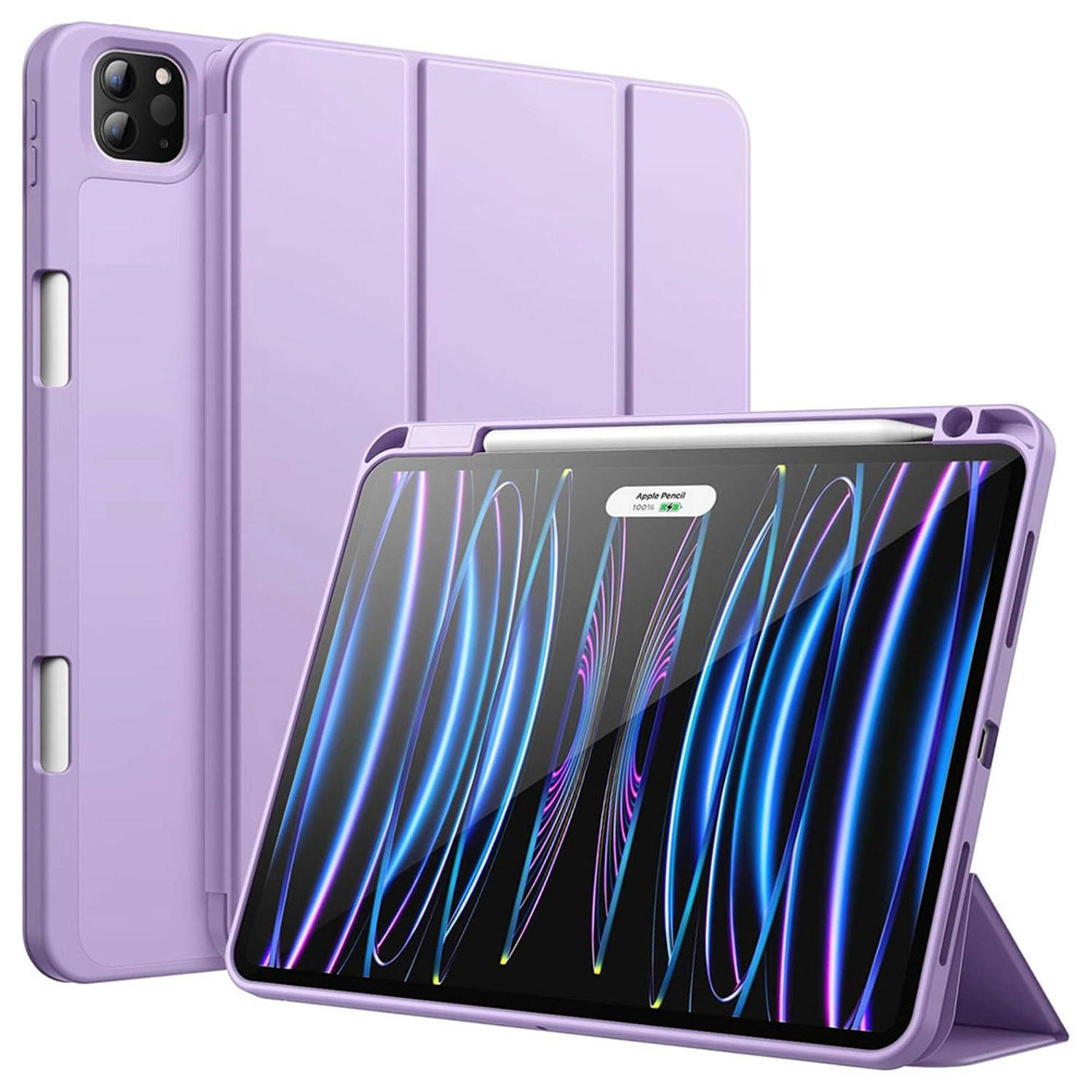 Tri-Fold Book Case with Pencil Holder for iPad Pro 11-inch (2024)