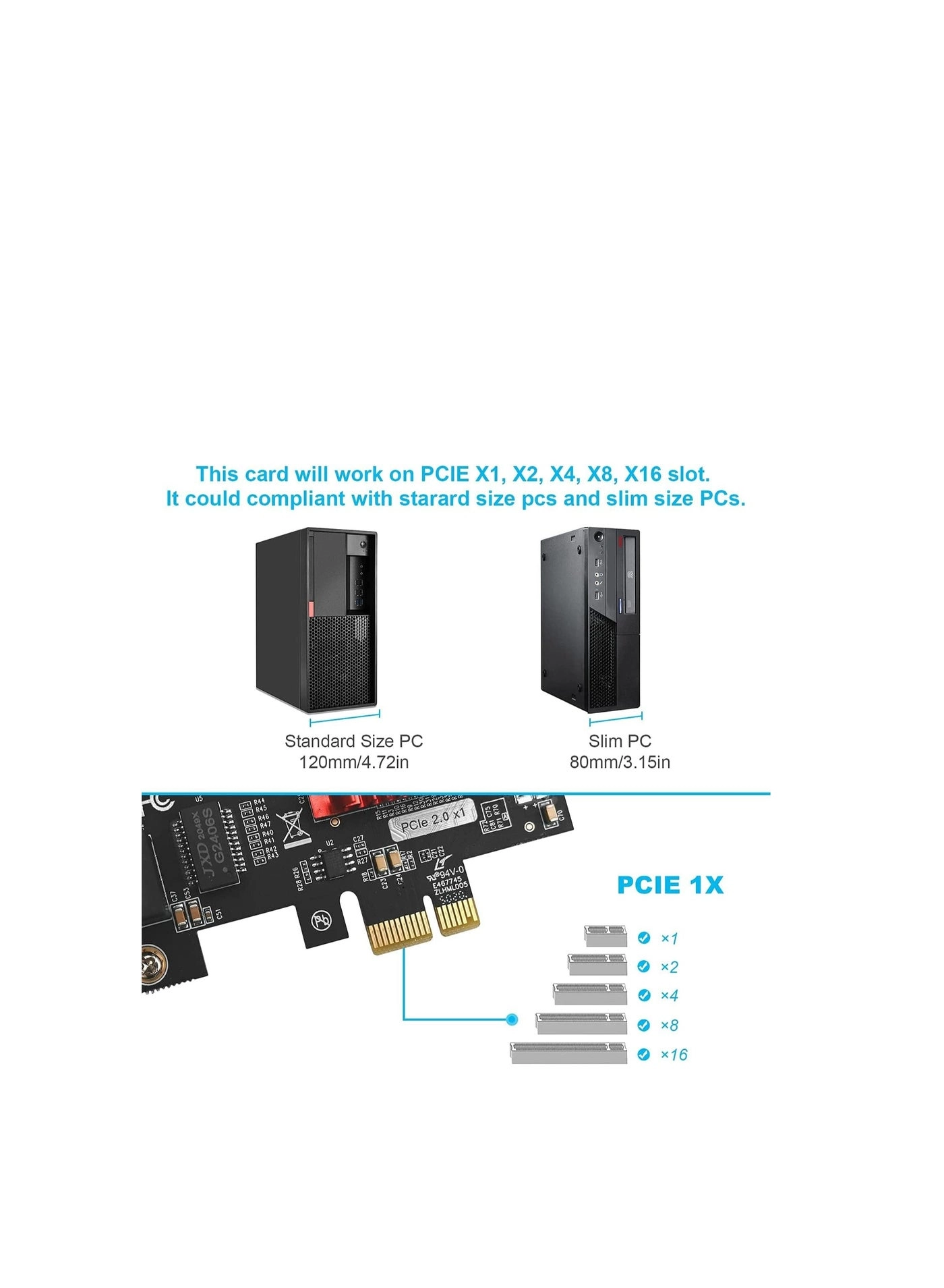 Dual-Port PCIe Gigabit Network Card - PCI Express Ethernet