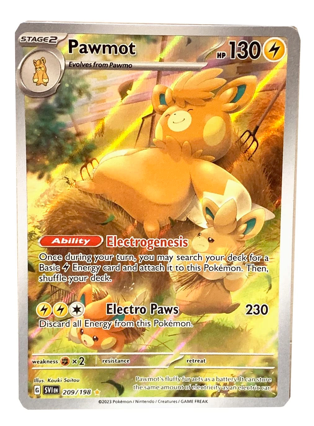 Pokémon Pawmot 209/198 - Scarlet & Violet