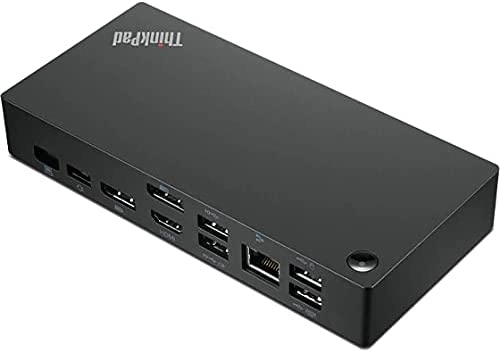 ThinkPad USB Type-C Dock Gen 2 40AY0090US + USB Type-C Cable + ThinkPad 90W AC Adapter + Power Cord + Quick HDMI Cable with Ethernet + DisplayPort Cable + UltraSoft MicroFiber Cloth