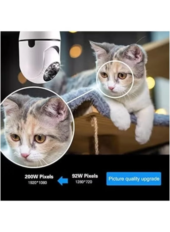 Wireless Light Bulb Camera 1080P