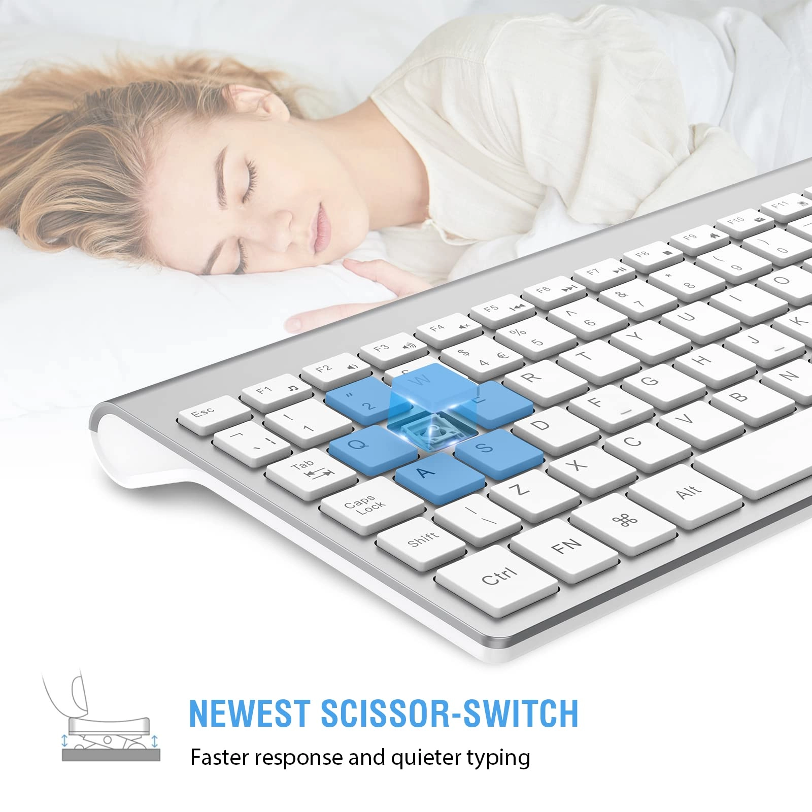 Wireless Keyboard Mouse Combo - UK Wireless