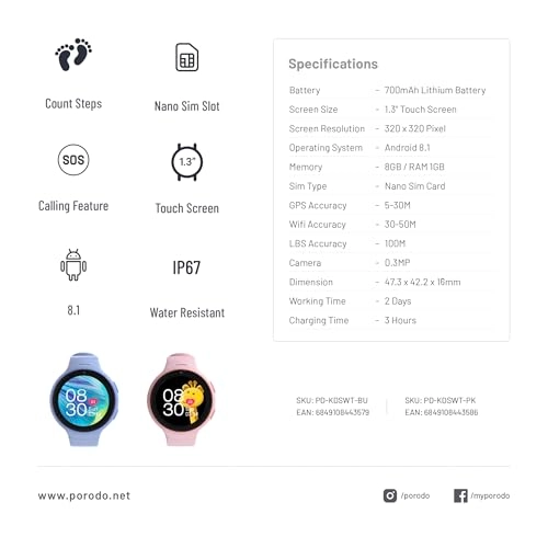 Kids Smart Watch 33mm LTE GPS