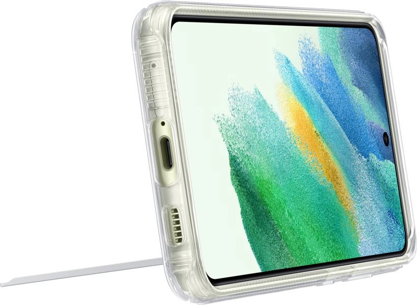 Clear Standing Cover Galaxy S21 FE - Thermoplastic Polyurethane Case
