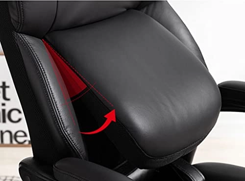Desk Chair - PU Leather Brown High Back