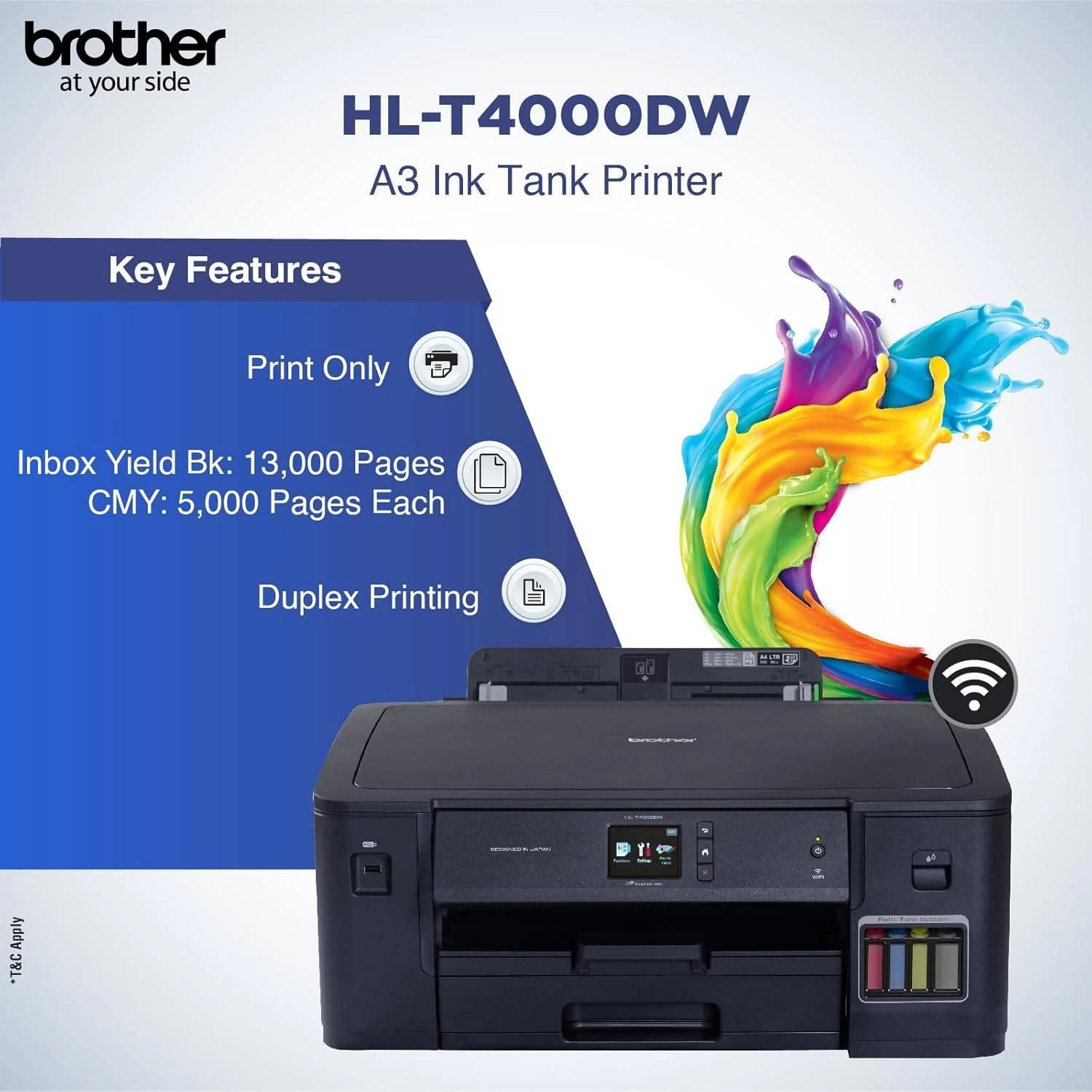 HL-T4000DW - Inkjet Printer
