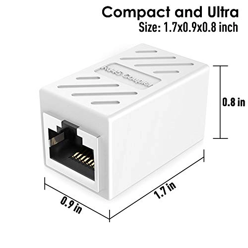 Ethernet Coupler - 2 Pack Female to Female Cat7 Cat6 Cat5e