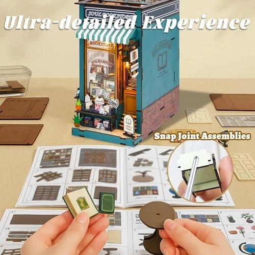 Book Nook Miniature Kit - Soul Bookstore 1:12