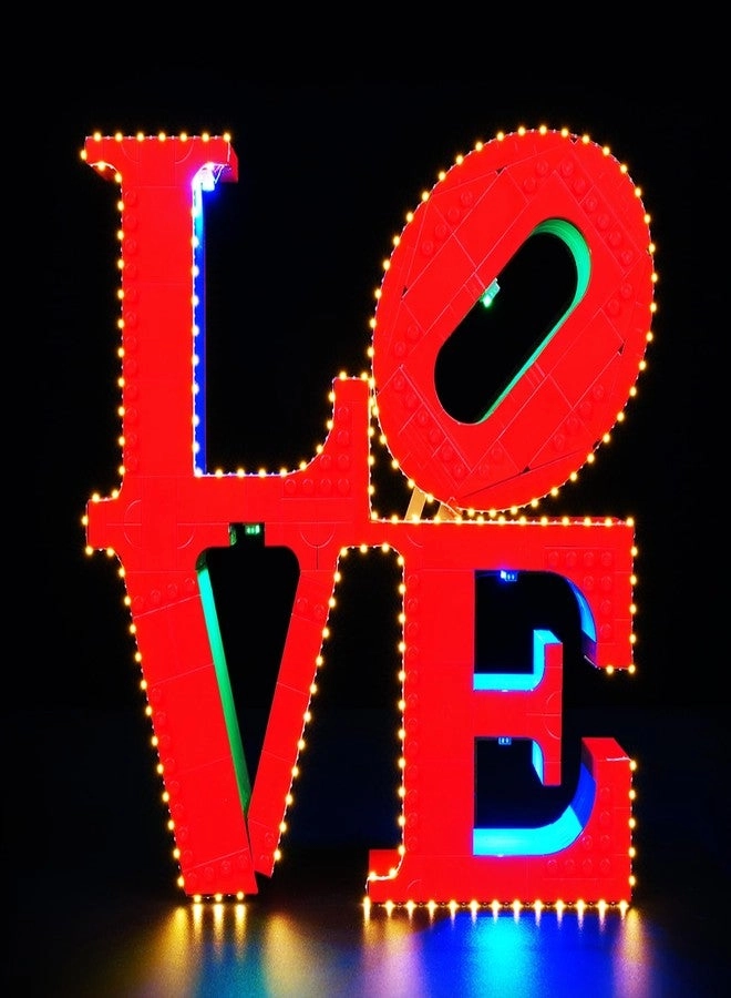 BRIKSMAX Light Kit for LEGO Art Love Sculpture - LED Lighting 31214 compatible
