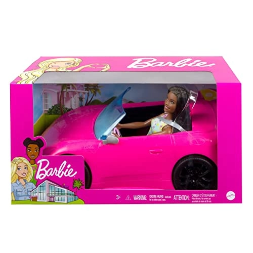 Convertible Car + Brunette Doll