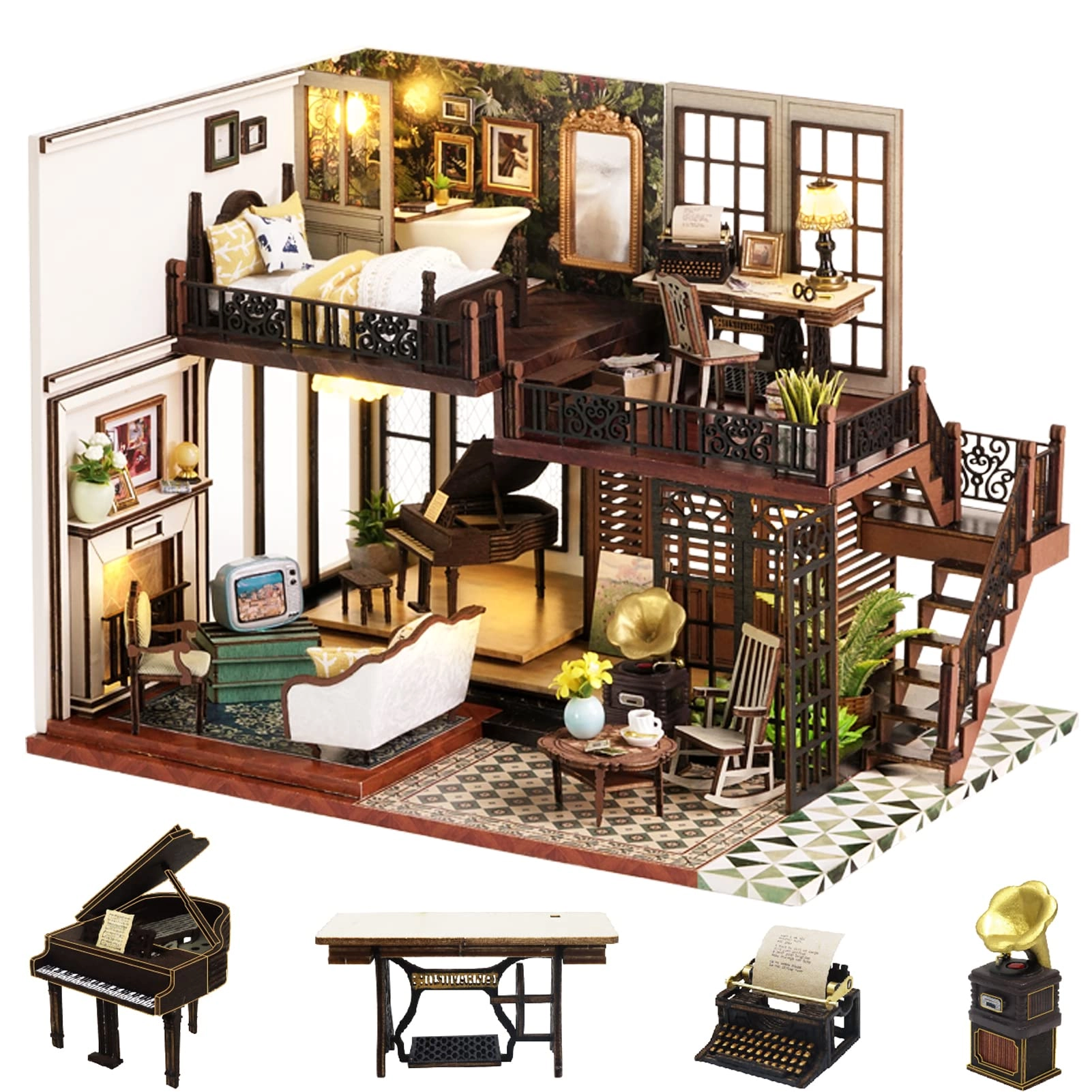 DIY Miniature Dollhouse Kit - 124 scale